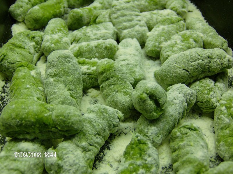 Ñoquis Dukan de espinacas