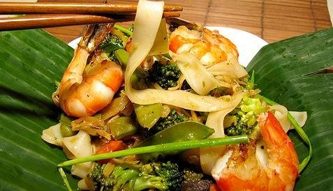 Asiatische Shrimps-Garnelen-Pfanne