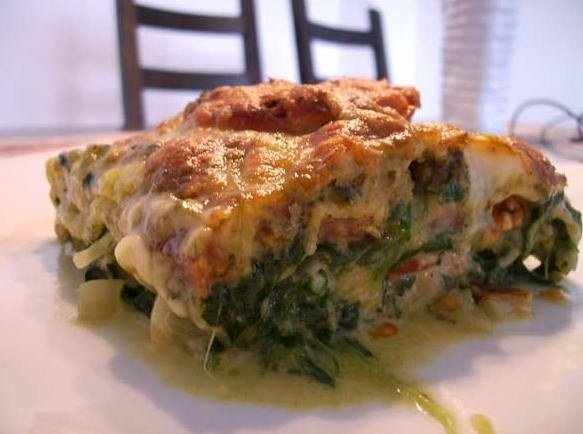 Tomaten-Spinat-Lasagne