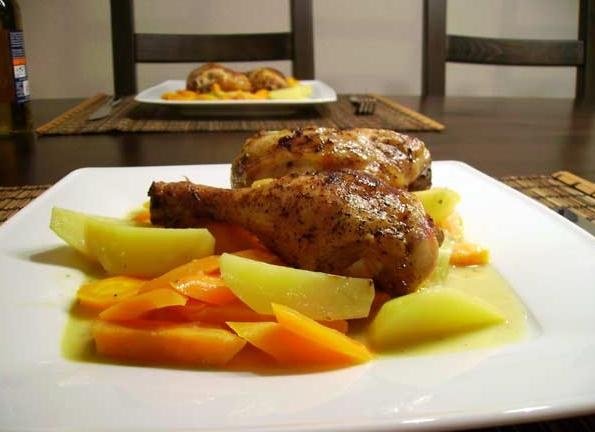 Hähnchen mit Kartoffel-Ragout