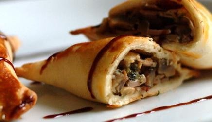 Empanadas mit Schinken-Pilz-Füllung