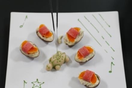Marroni-Mascarponecreme mit Mandarinen