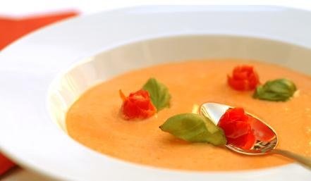 Kalte Tomatenjoghurtsuppe