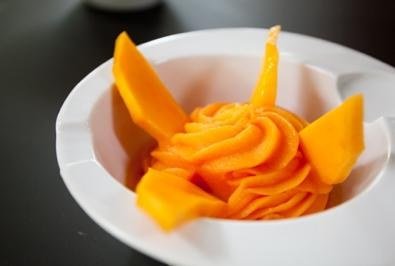 Mango-Orangensorbet