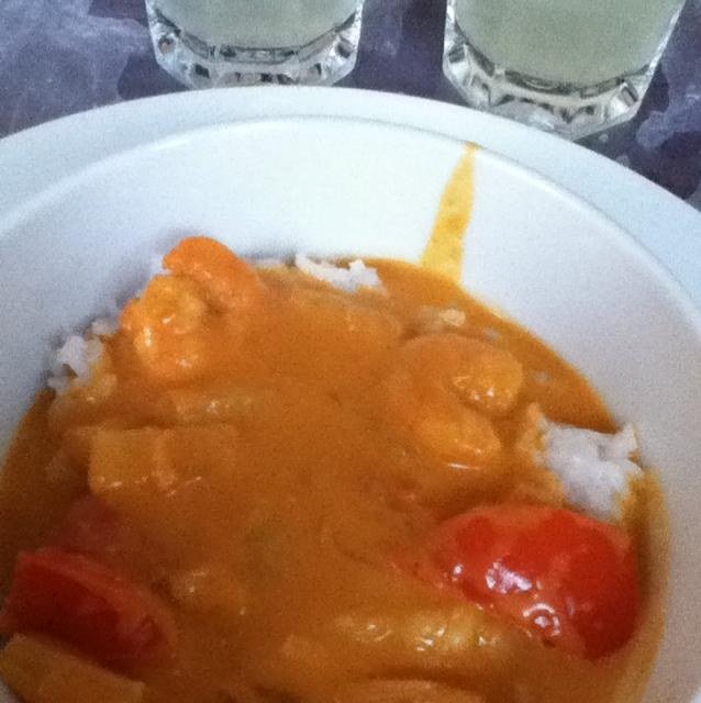 Garnelen-Curry