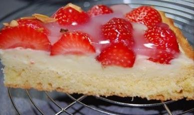 Klassischer Erdbeerkuchen