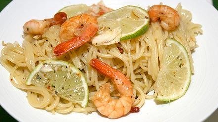 Lime-Shrimps-Pasta