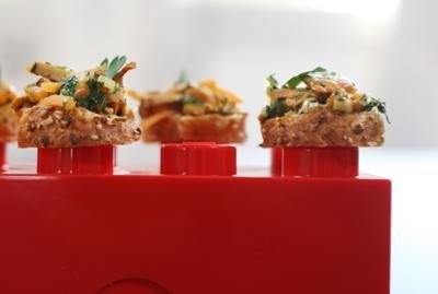 Bruschetti mit Eierschwämmli und Kürbis