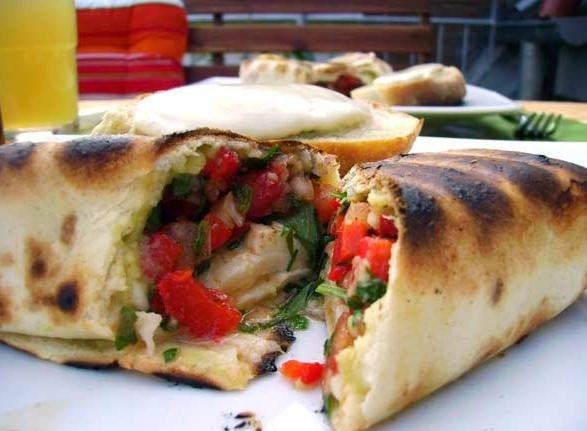 Gegrillte Tortillas