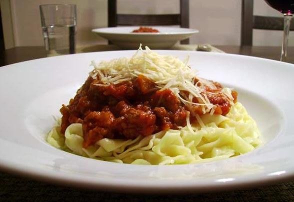 Tagliatelle con Ragù alla Bolognese