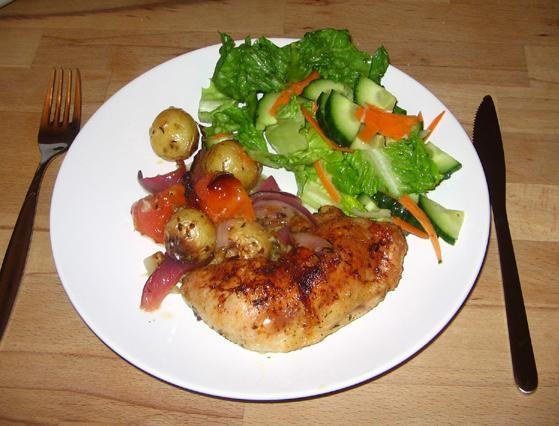 Knusprige Hähnchenschenkel