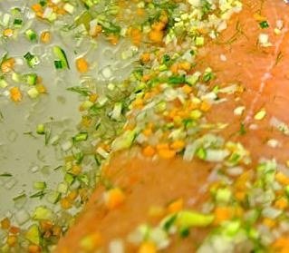 Marinierter Lachs