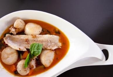 Fischcurry mit Süsskartoffeln