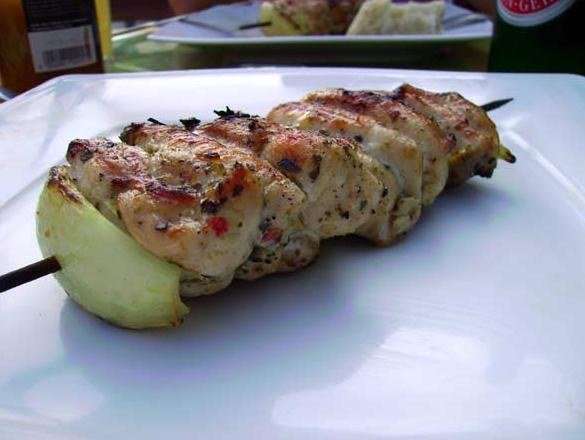 Hähnchengyros am Spieß
